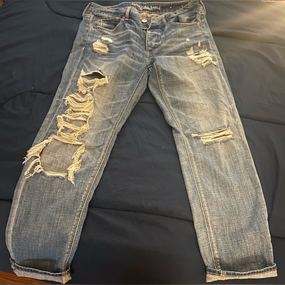 Women’s American Eagle Outfitters “Tom Girl” Ripped Jeans